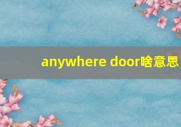 anywhere door啥意思